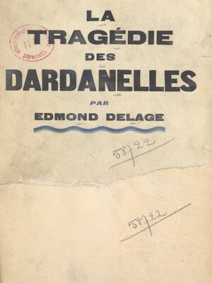 cover image of La tragédie des Dardanelles